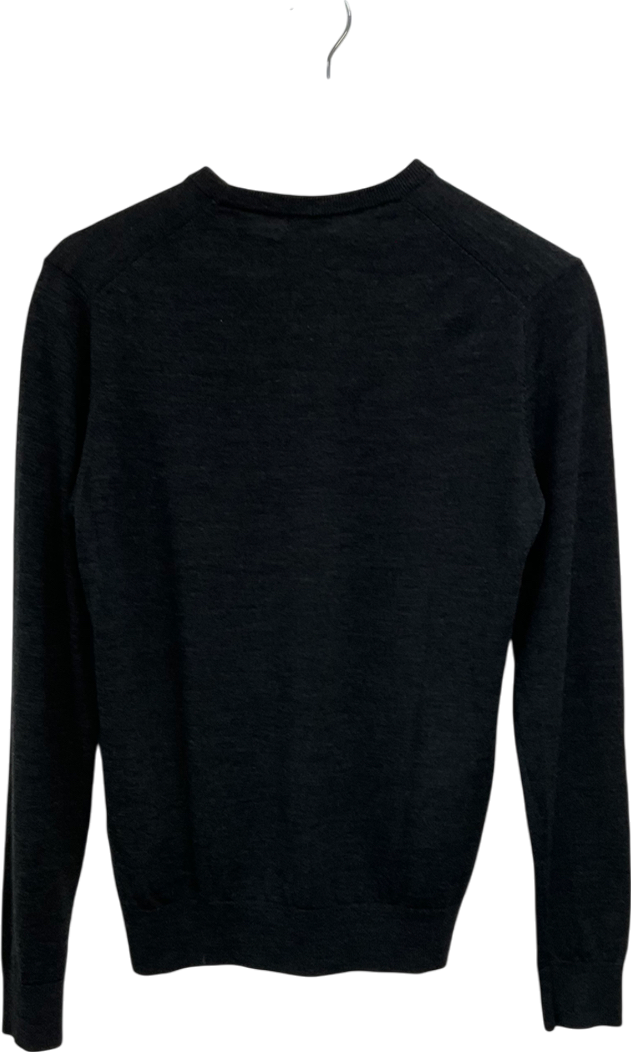 Uniqlo Grey 100% Wool Jumper UK S