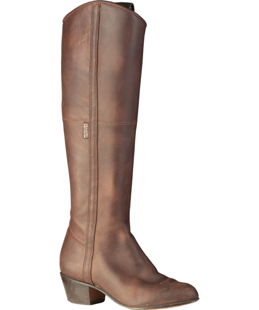Penelope Chilvers Brown Knee High Leather Boots UK 3 EU 36 👠