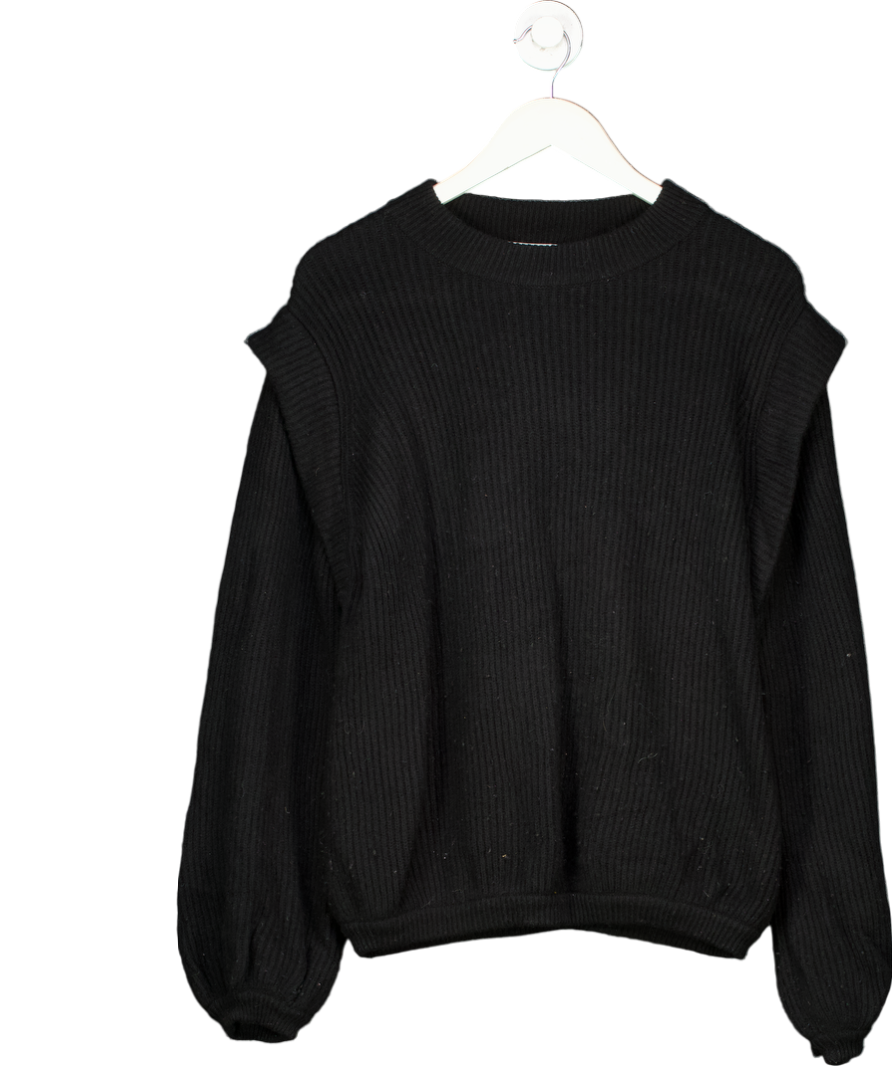 Rosae Black Wool And Cashmere Blend Jumper UK M