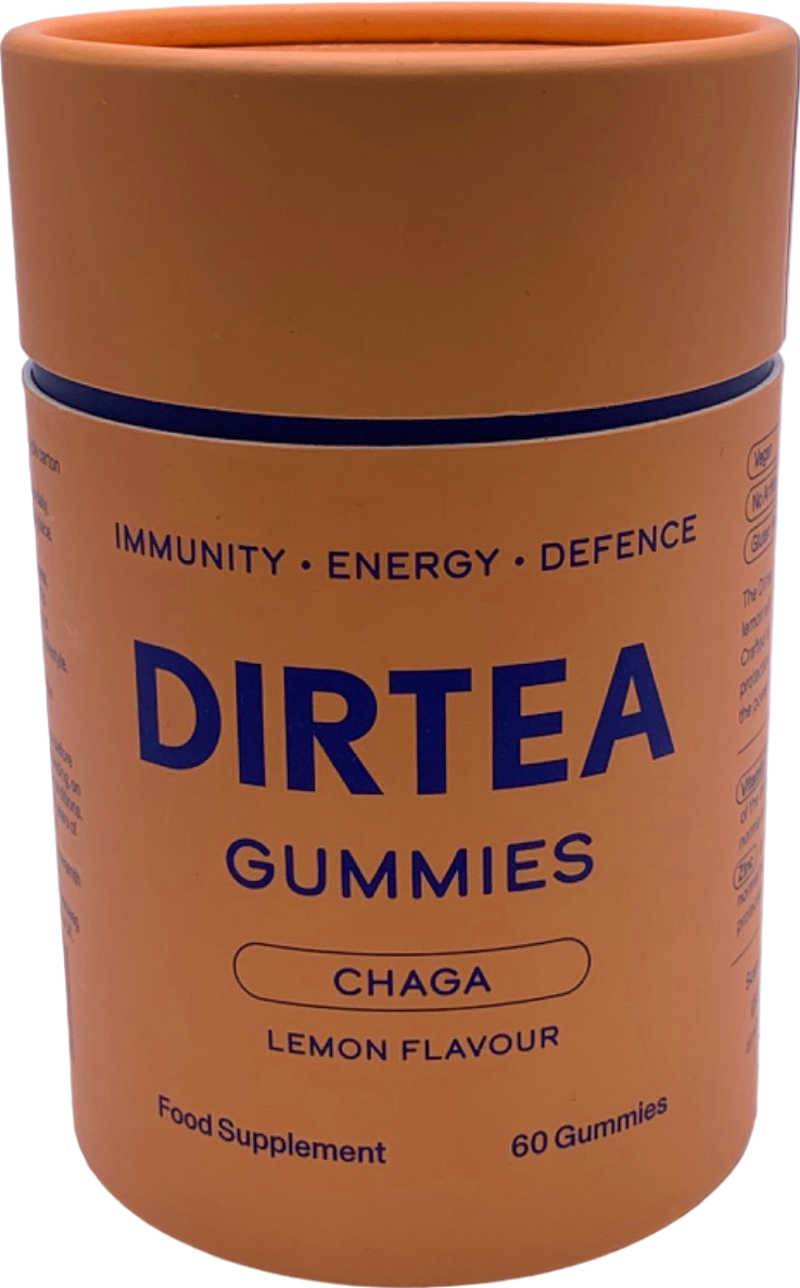 Dirtea Gummies Chaga Lemon Flavour 60 Gummies