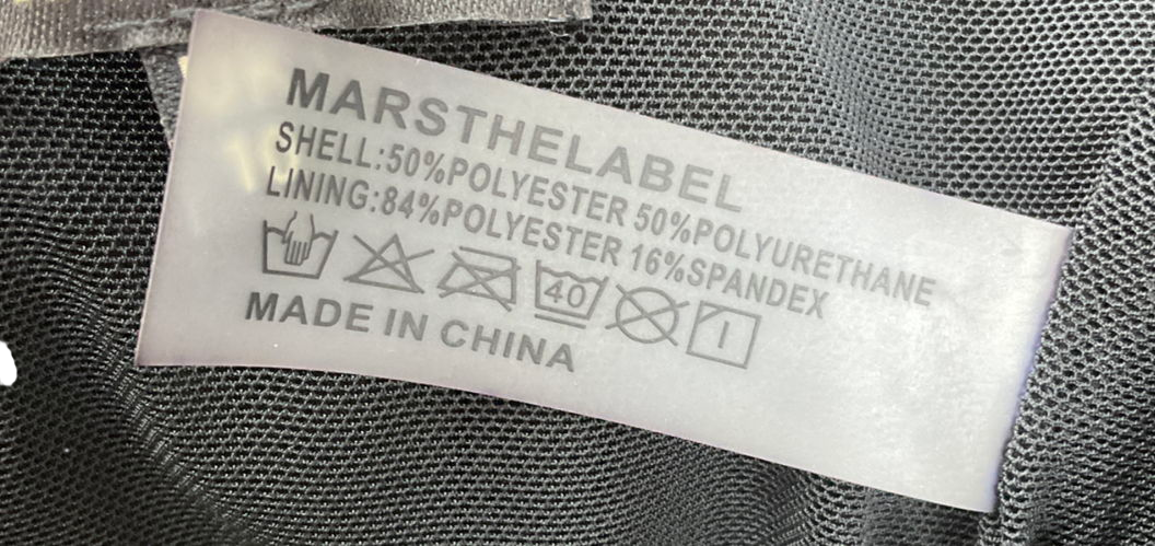 Mars the Label Black The Deep Cut Leather Corset UK 10