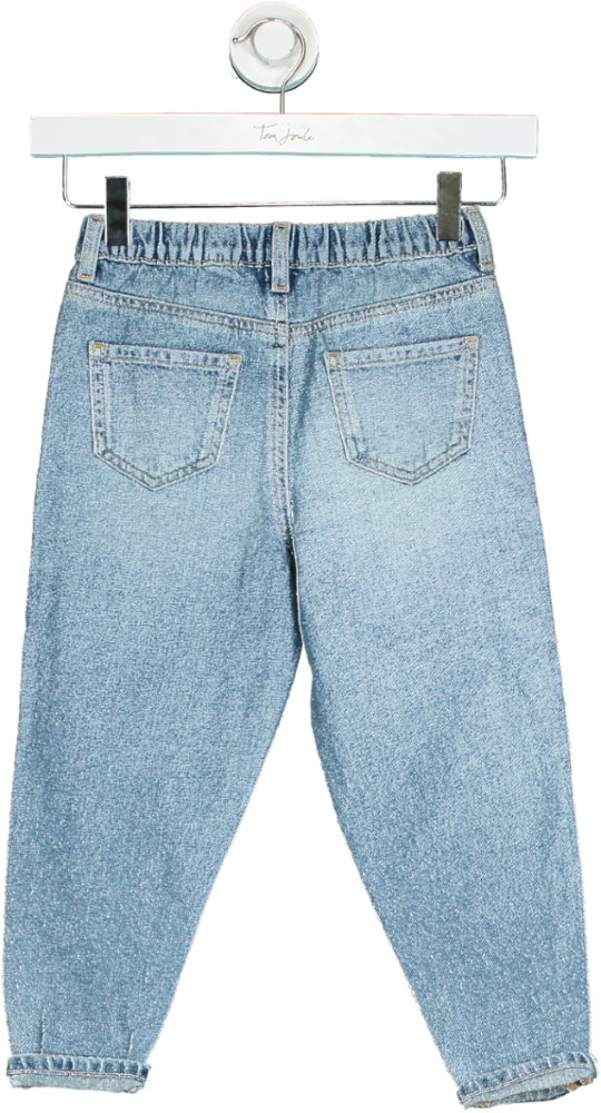 River Island Light Blue Mom High Rise Jeans UK 4-5 Years