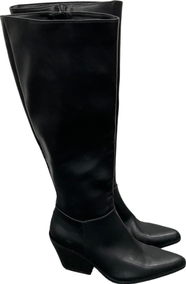 Pull&Bear Black Knee High Boots UK 6 EU 39 👠