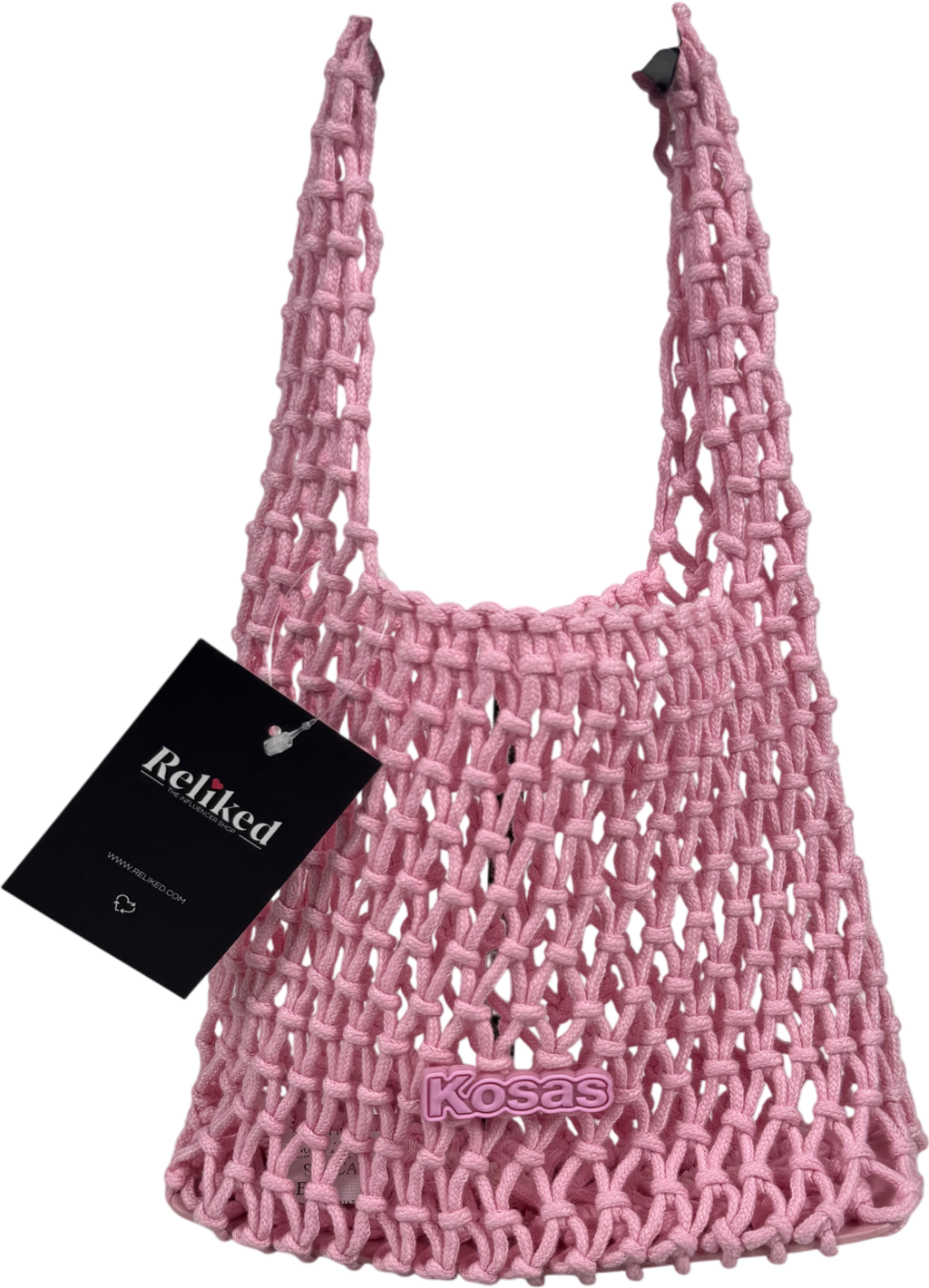 Kosas Pink Crochet Bag One Size