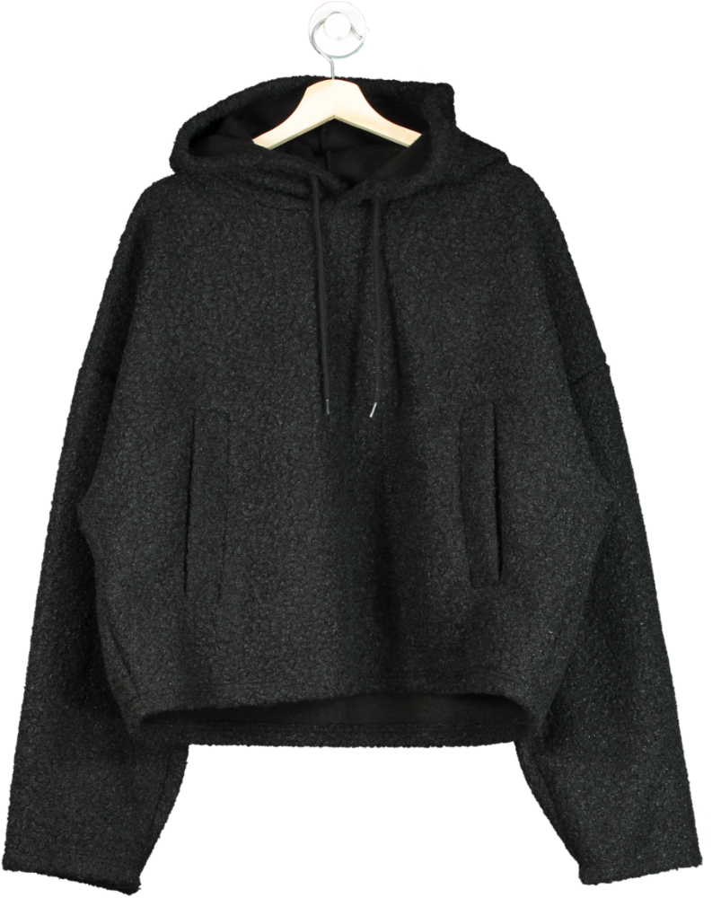 Tap Tap Tap Black Hooded Wool Blend Sweater One Size