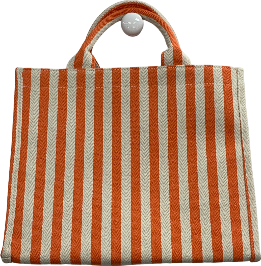 temple spa Orange Stripe canvas small Tote Bag