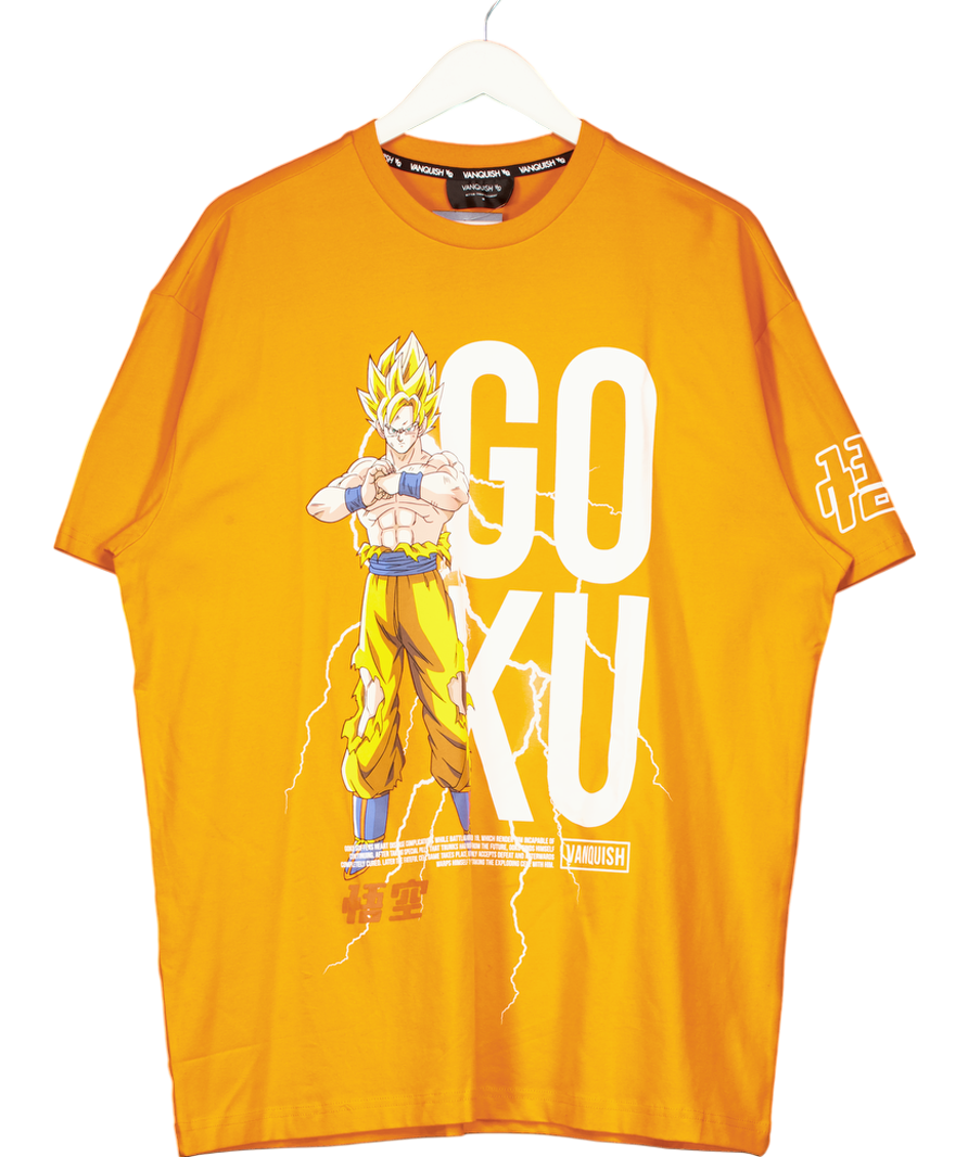 Vanquish Orange Dragon Ballz Collection T Shirt UK M