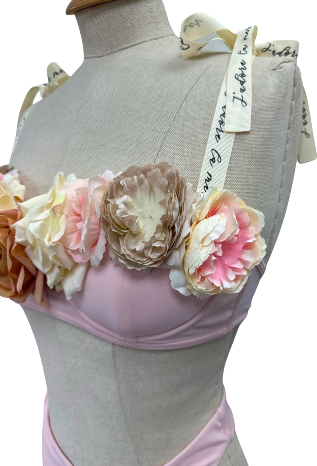 La Vela Pink Floral Bikini UK S