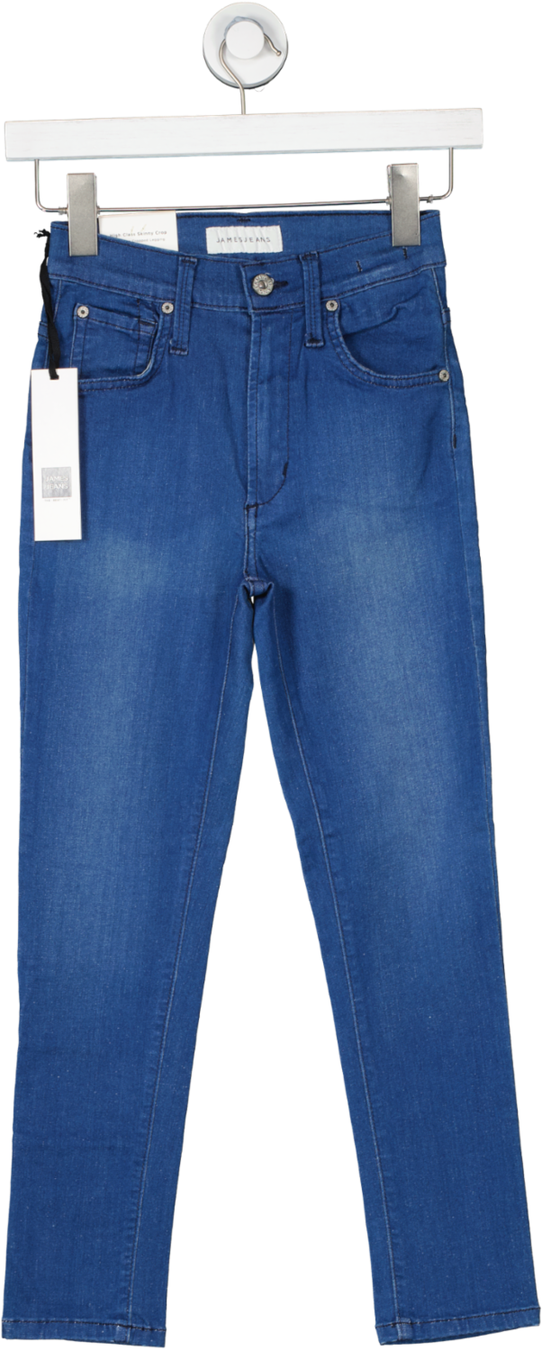 James Jeans Blue High Rise Skinny Crop Jeans BNWT W24