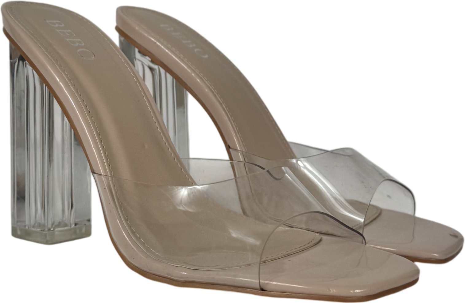 Nude Wide Fit Sparra Barely Bebo Barely There Heeled Sandals UK 6 EU 39 👠