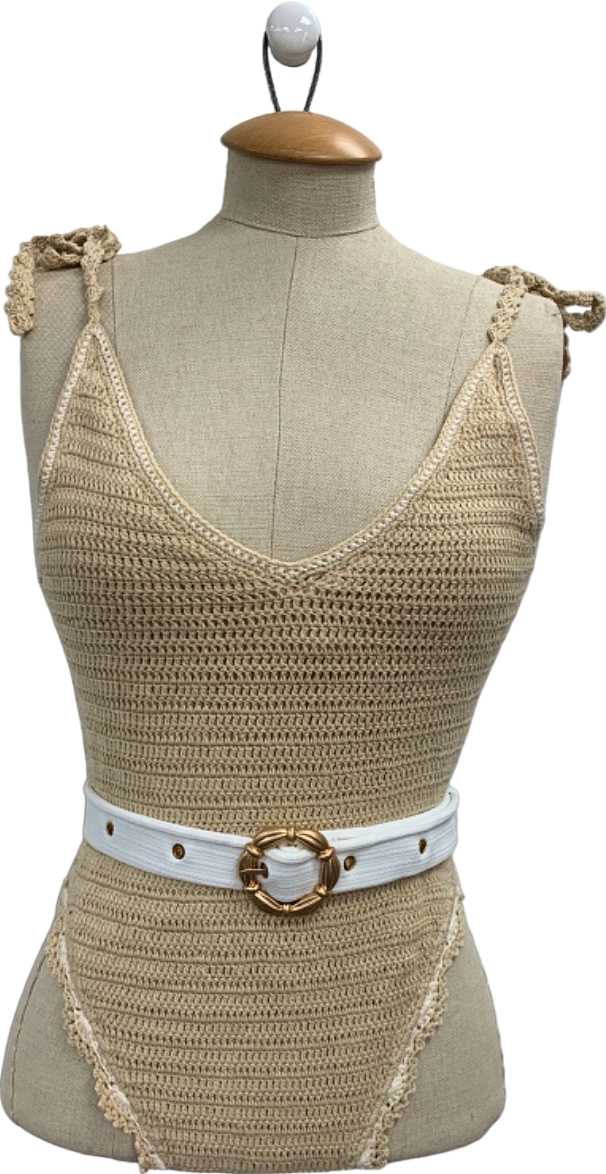 Maiyo Beige Knitted Swimwear UK S