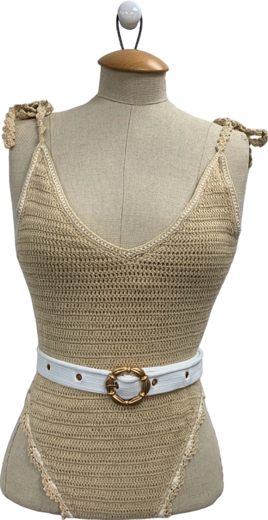 Maiyo Beige Knitted Swimwear UK S