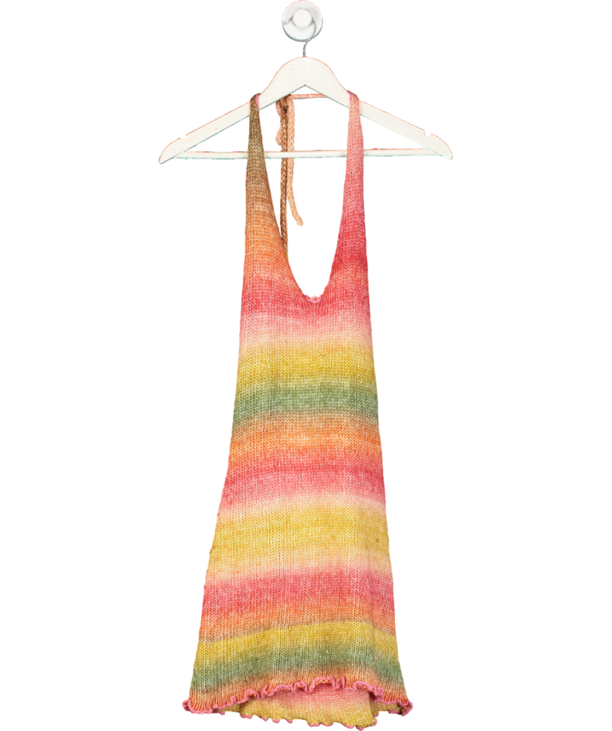 Jaded London Multicoloured Halter Neck Mini Dress UK 10