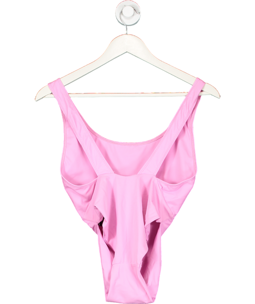 oceanus Pink Snake Embellished Swimsuit UK XS