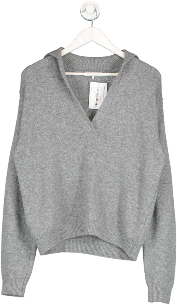 Almina Grey Polo Sweater UK S