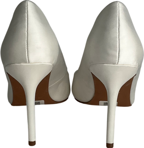 ASOS White Satin Pointed Heels UK 7 EU 40 👠