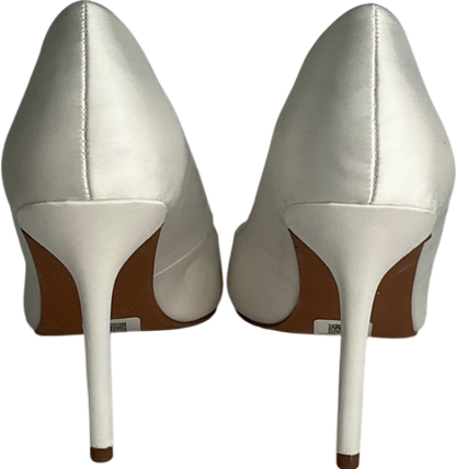 ASOS White Satin Pointed Heels UK 7 EU 40 👠