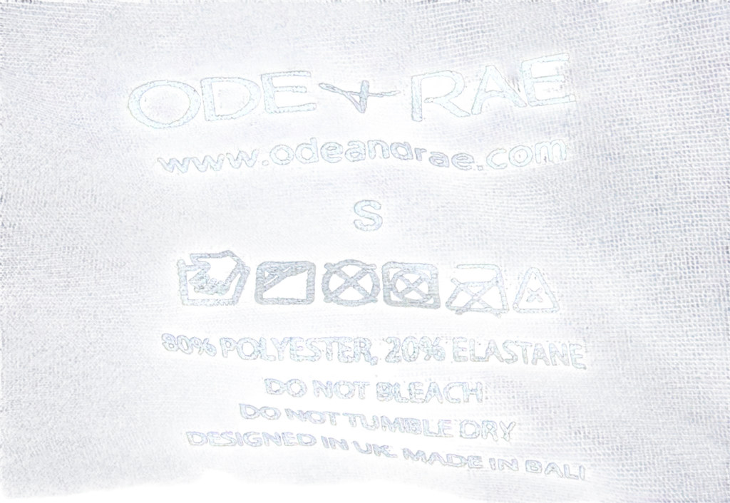 Ode and Rae Black Isolde Bikini Top In Nero UK S