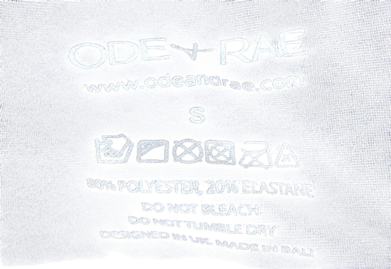 Ode and Rae Black Isolde Bikini Top In Nero UK S