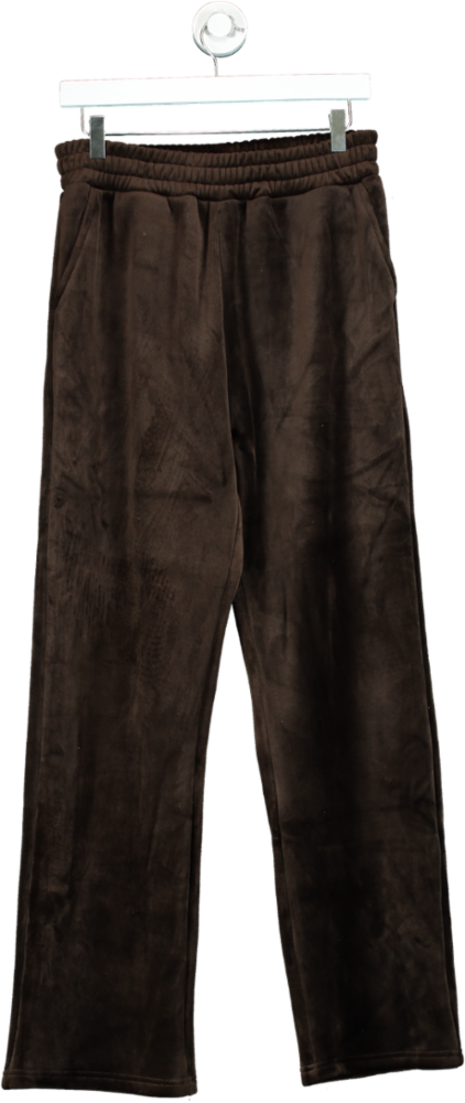 Second Skin Brown Velour Trousers UK S