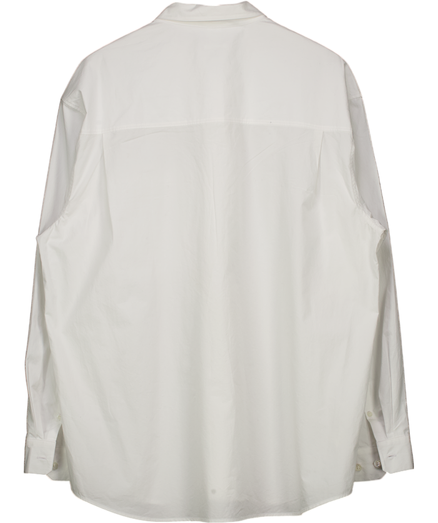 Arket White Oversized Poplin Shirt UK 44" CHEST