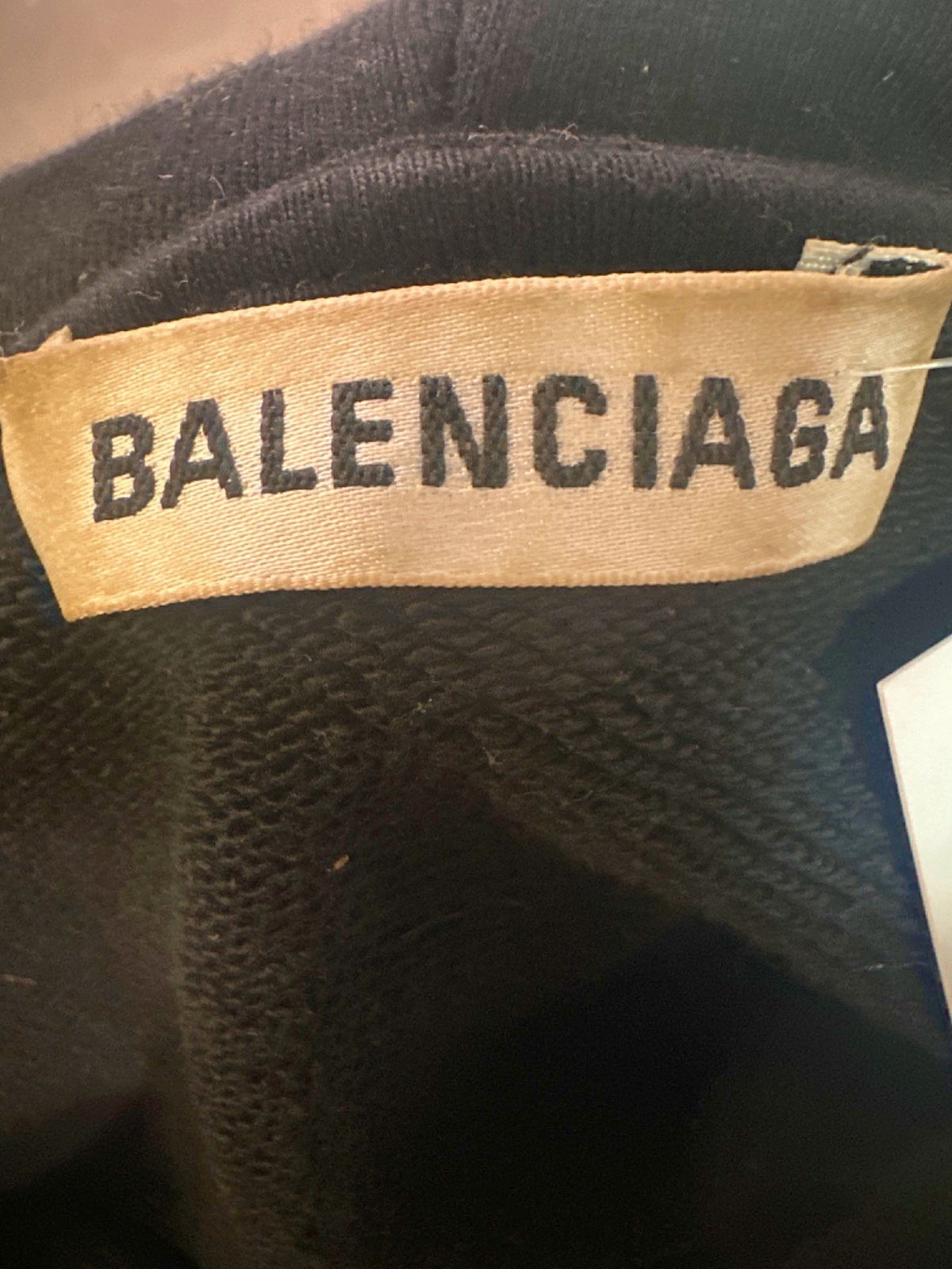 Balenciaga Black Crew Hoodie UK S