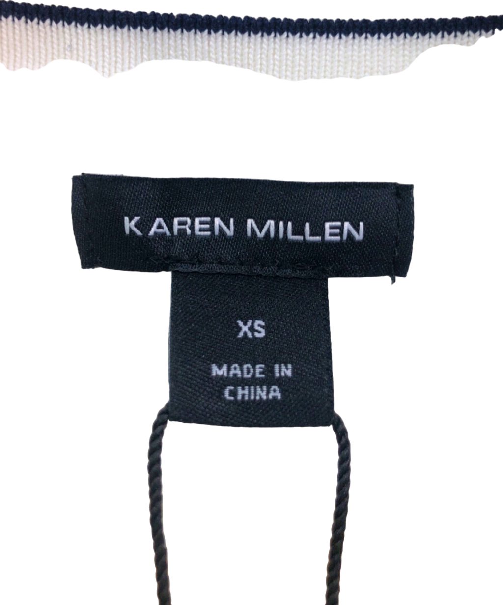 Karen Millen Ivory Knit Peplum Jacket XS