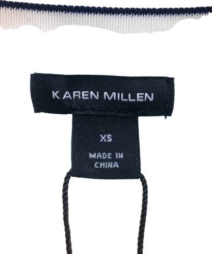 Karen Millen Ivory Knit Peplum Jacket XS
