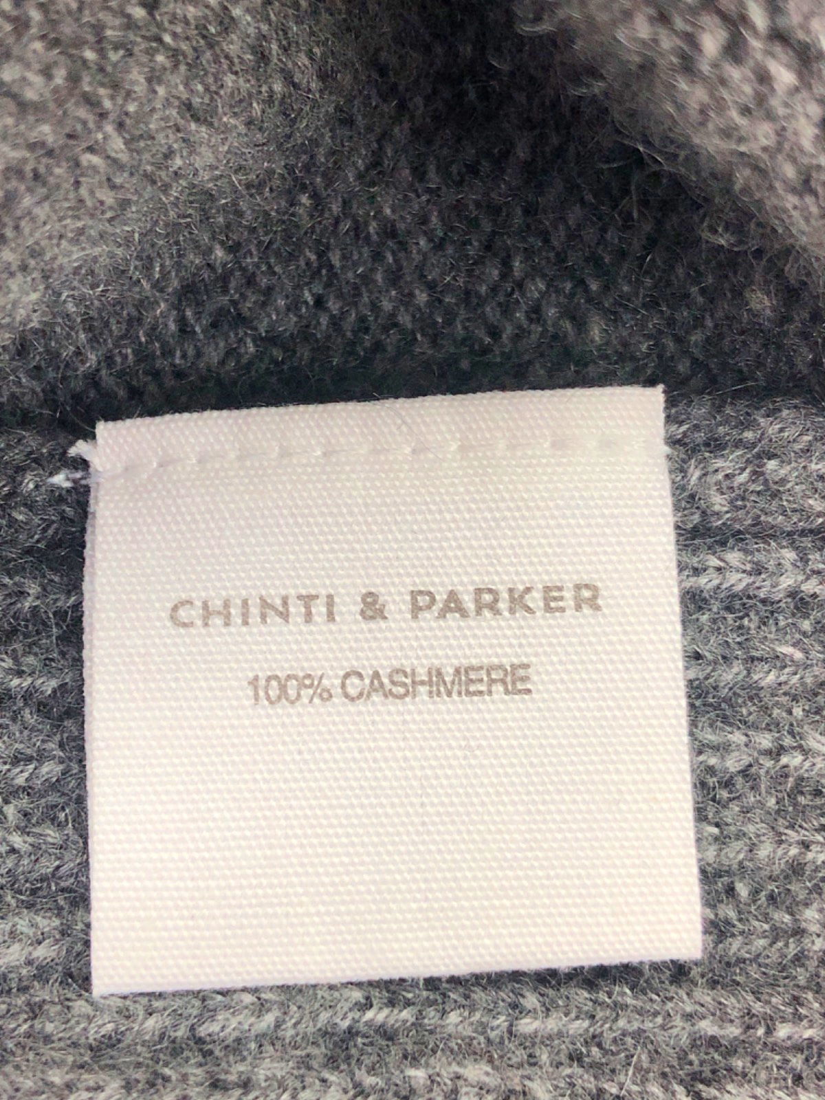 Chinti & Parker Grey Cashmere Essentials Jumper UK S