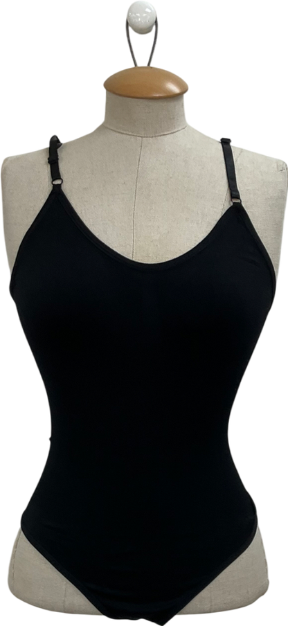 ibody Black Seamless Shapewear Smooth Bodysuit UK S