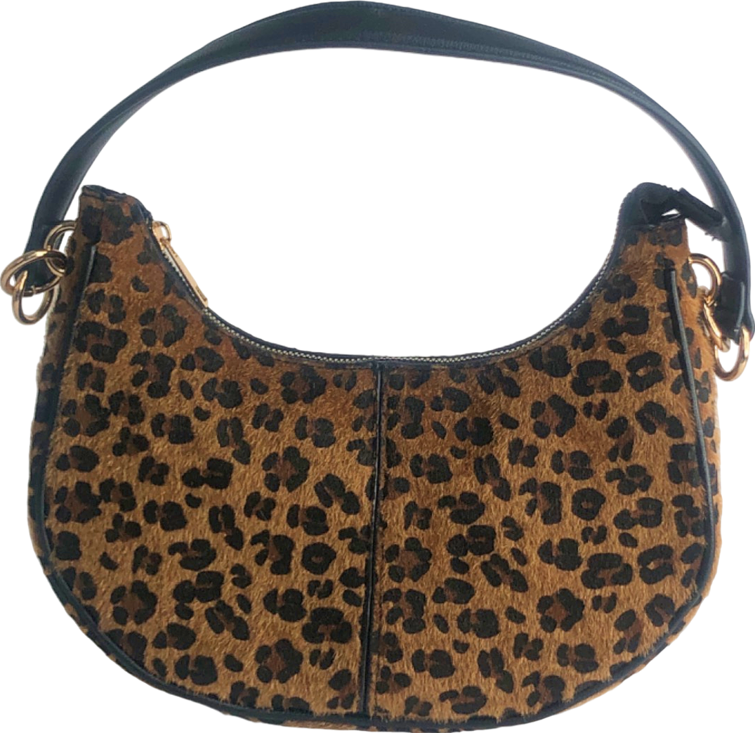 New Look Leopard Print Shoulder Bag One Size