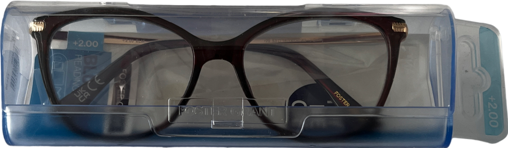 Foster Grant Elm Lenses Reading Glasses  Brown/red +2