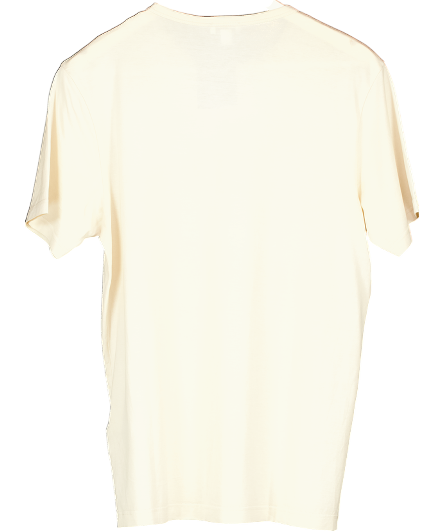 Sunspel Cream Classic T-shirt UK M