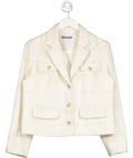 J. McLaughlin Cream Triana Tweed Blazer UK M