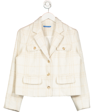 J. McLaughlin Cream Triana Tweed Blazer UK M