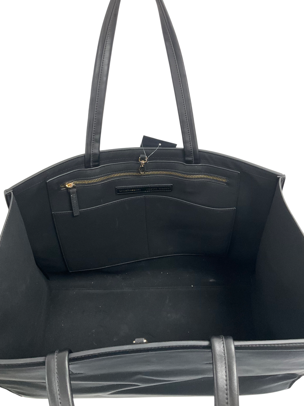 liviana conti BlackVegan Leather Maxi Tote Bag