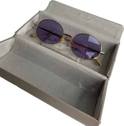 My my my Purple Round Sunglasses in case