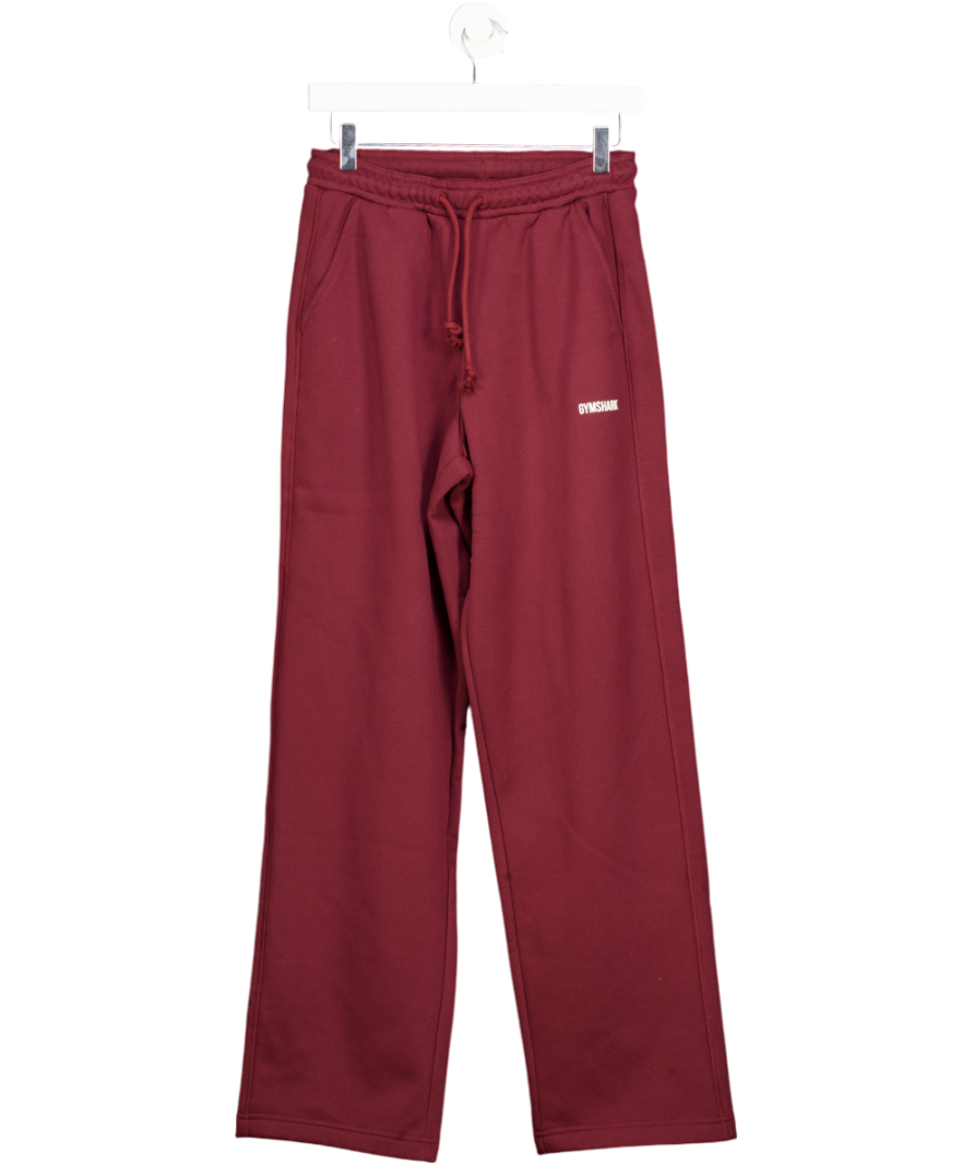 gymshark Red Cosy Luxe Straight Leg Joggers UK XS