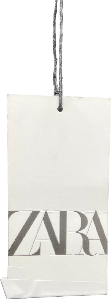 ZARA Black Satin Midi Skirt UK S