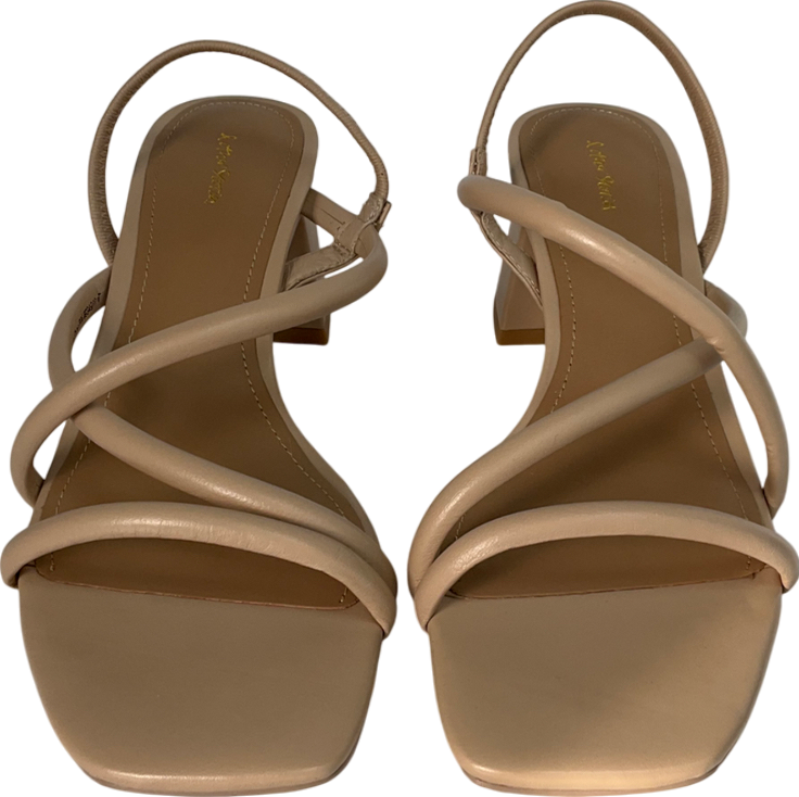 & Other Stories Beige Strappy Block Heel Sandals UK 3 EU 36 👠