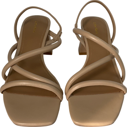 & Other Stories Beige Strappy Block Heel Sandals UK 3 EU 36 👠