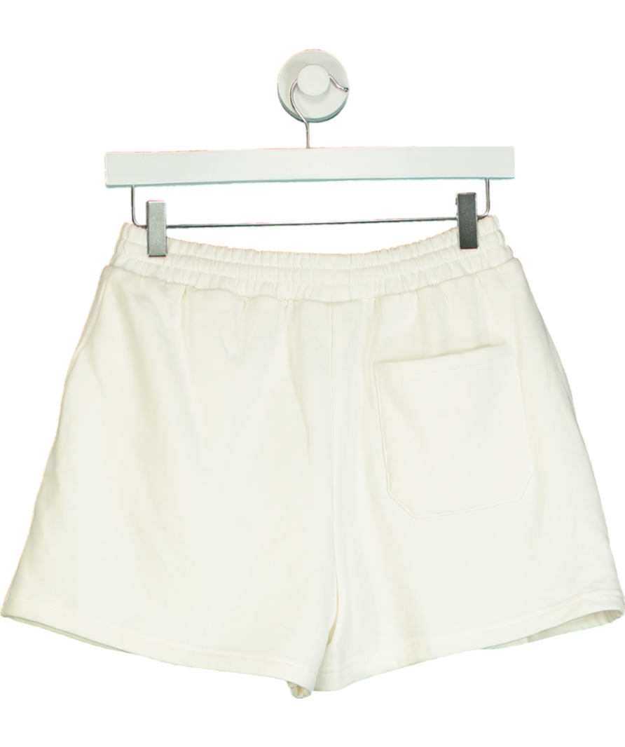 The Couture Club Cream Emblem Embossed Shorts UK 8