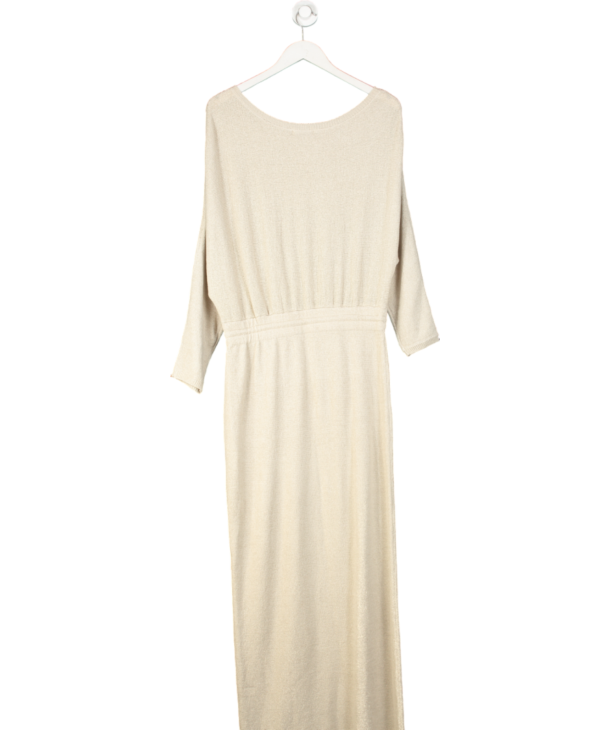 Seven Wonder Cream Florida Scoop Knitted Maxi Dress UK M
