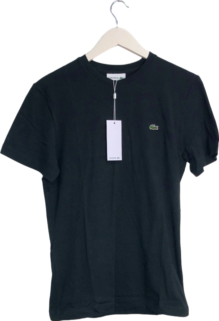 Lacoste Black Short Sleeve T-Shirt UK Size 3 UK S