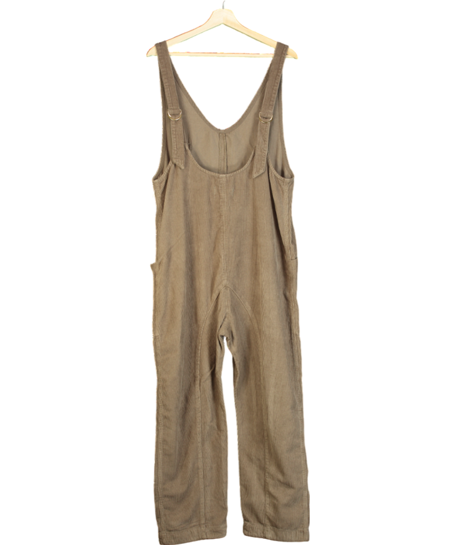 Free People Brown High Roller Corduroy Jumpsuit UK S