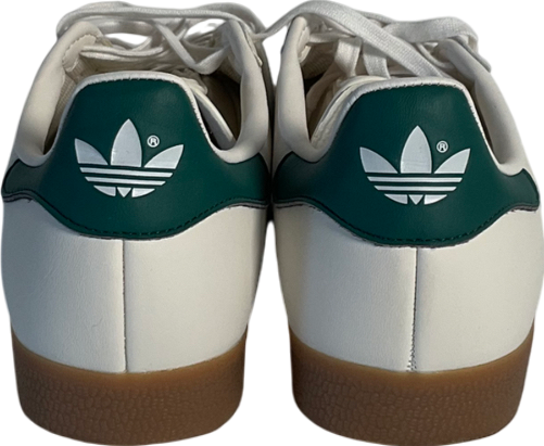 adidas Originals Gazelle Trainers In Cream And Green UK 6.5 EU 39.5 👠