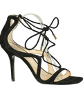 REISS Black Kate Leather Strappy High Heel Sandals UK 8 EU 41 👠