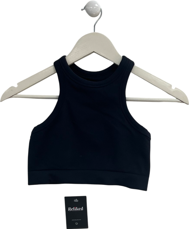 T/ALA Blue Racer Back Tank Top UK S