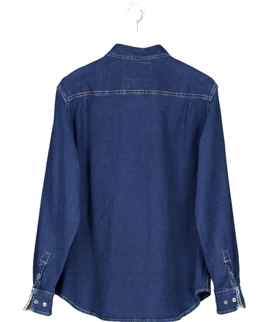 cos Blue Relaxed Denim Shirt UK M