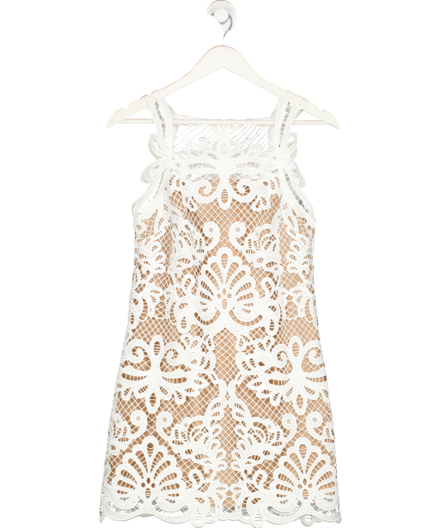 Self portrait White Guipure Lace Dress UK 6